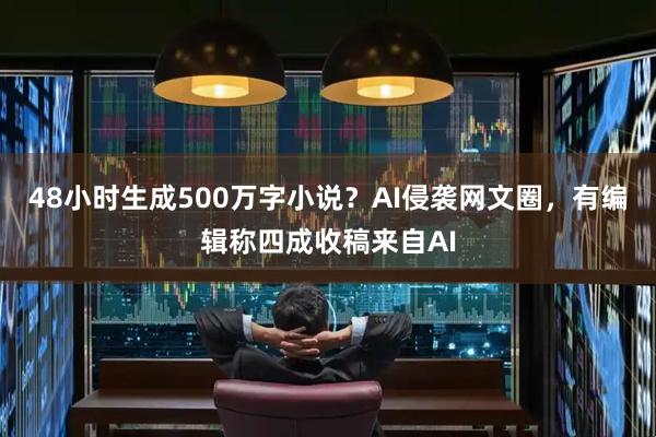 48小时生成500万字小说？AI侵袭网文圈，有编辑称四成收稿来自AI